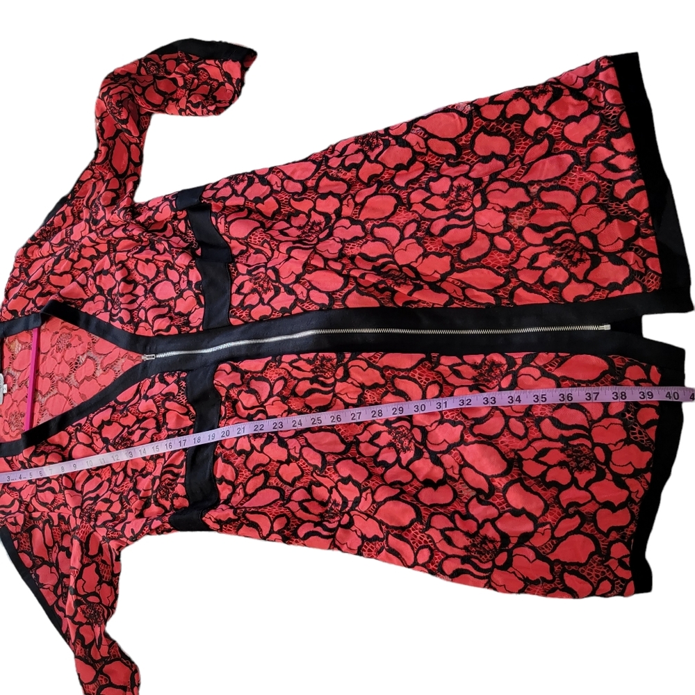 Monif C. Red Zipper dress size 2